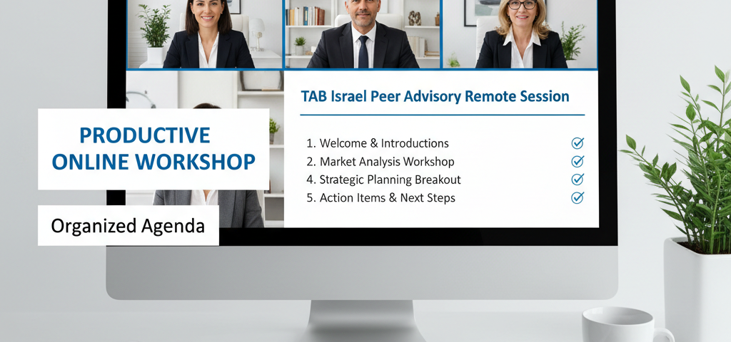 Tips for Effective Virtual Meetings and Workshops | TAB Israel